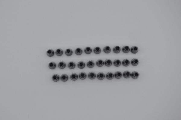 LEGO 30 x Kegel neues dunkelgrau Dark Bluish Gray Cone 1x1 with Top Groove 4589b