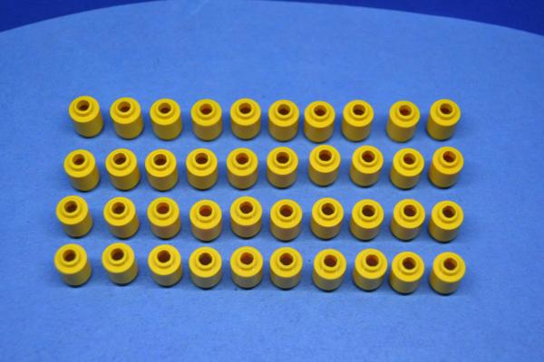 LEGO 40 x Stein rund offen gelb Yellow Brick Round 1x1 Open Stud 3062b