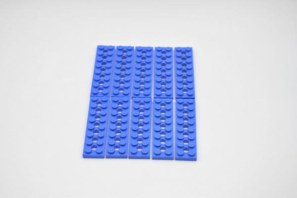 LEGO 10 x Technik Platte 2x8 blau blue technic plate 3738 373823
