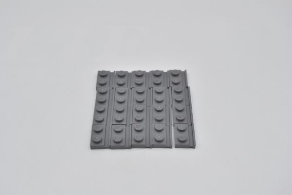 LEGO 20 x FÃ¼hrungsschiene neues dunkelgrau Dark Bluish Gray Plate Rail 32028 