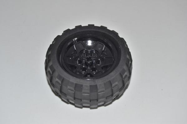 LEGO Rad Reifen Felge schwarz Black Wheel Black Wheel 43.2x26mm 68.7x34 56908c02