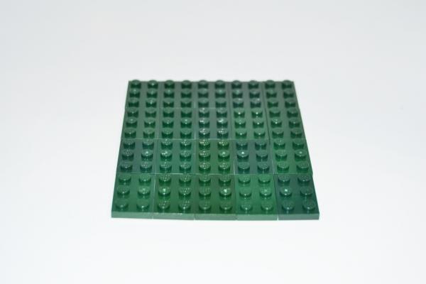 LEGO 20 x Basisplatte Bauplatte dunkelgrÃ¼n Dark Green Basic Plate 2x3 3021 