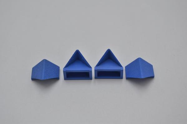 LEGO 4 x Dachstein SchrÃ¤gstein blau Blue Slope 45 2x1 Double Inverted 3049b
