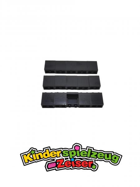 LEGO 15 x Paneele Wand Schild schwarz Black Panel 1x2x2 Side Supports 87552