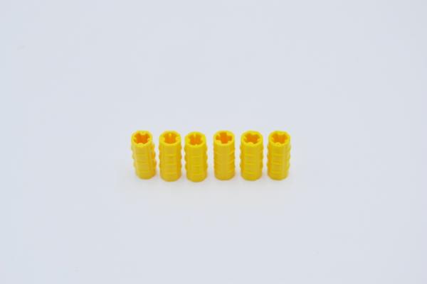 LEGO 6 x Technic Verbinder HÃ¼lse gelb Yellow Technic Axle Connector 2L 6538b