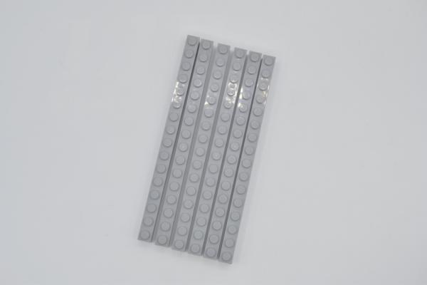 LEGO 6 x Basisstein neuhell grau Light Bluish Gray Basic Brick 1x16 2465 