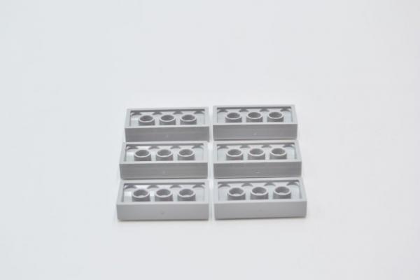 LEGO 6 x Bogenstein neuhell grau Light Bluish Gray Slope Curved 2x4x2/3 88930