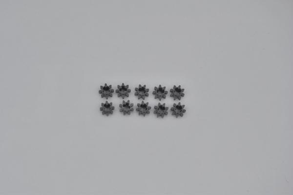 LEGO 10 x Technic Zahnrad 8Z neues dunkelgrau Dark Bluish Gray Gear 8 Tooth 3647