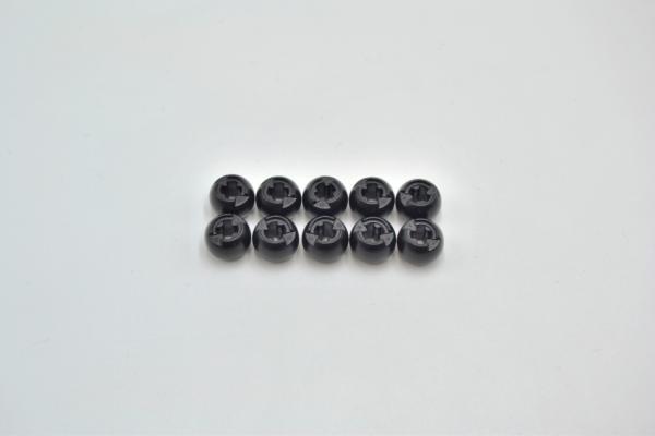 LEGO 10 x Kugel offen schwarz Black Technic Ball Joint Through Axle Hole 53585