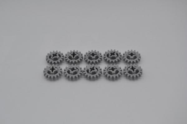 LEGO 10 x Technik Zahnrad 16 ZÃ¤hne neuhell grau newgrey technic cogwheel 94925