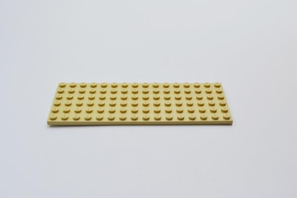 LEGO Basisplatte Grundplatte Bauplatte beige Tan Basic Plate 6x16 3027