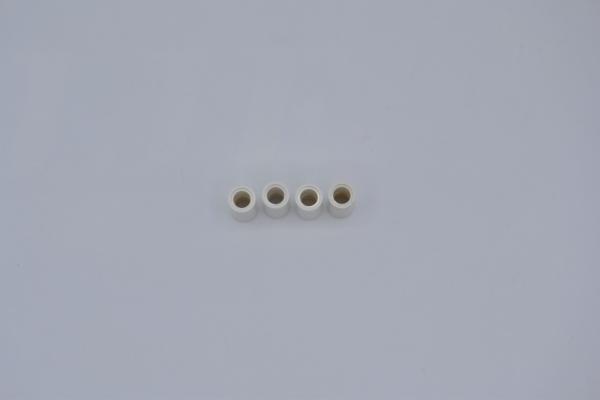 LEGO 4 x DistanzhÃ¼lse weiÃŸ White Technic Connector Round 2L without Slot 75535