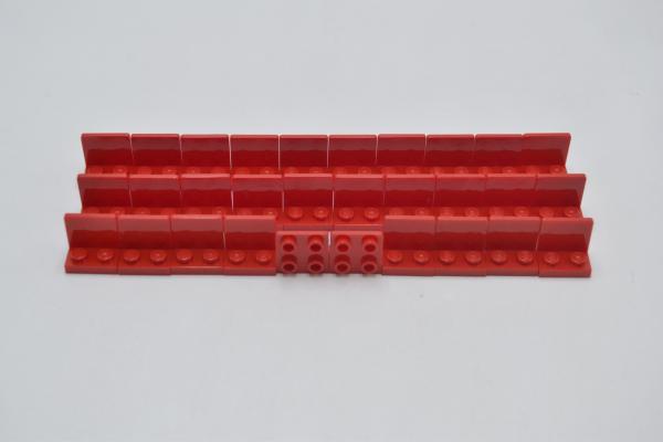 LEGO 30 x Snot Konverter Winkelplatte rot Red Bracket 1x2-2x2 Inverted 99207