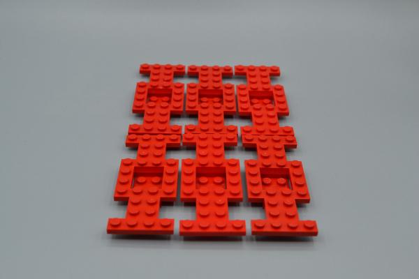 LEGO 6 x Auto Chassis rot Red Vehicle Base 4x10x2/3 No Center Hole 4212b