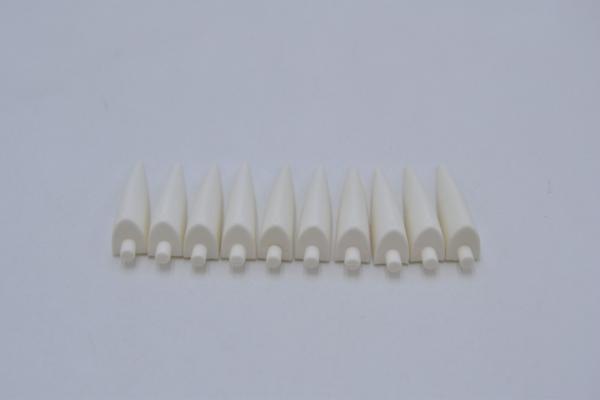 LEGO 10 x Horn Kralle weiÃŸ White Barb Claw Horn Tooth Large 11089