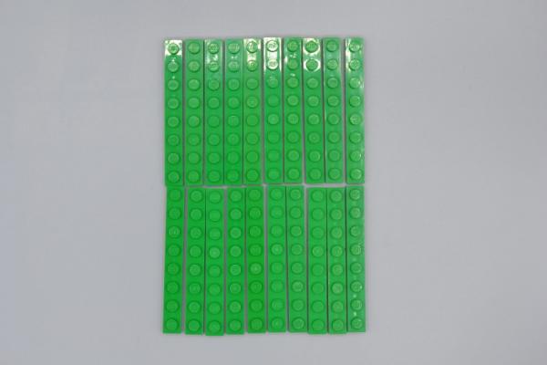 LEGO 20 x Basisplatte Bauplatte grÃ¼n Green Plate 1x8 3460
