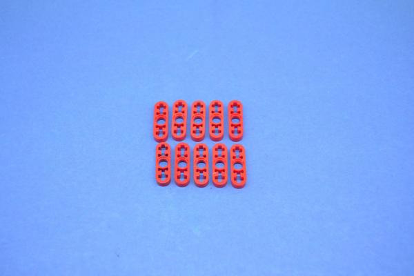 LEGO 10 x Technik Liftarm 1x3 rot flach red technic lever 3M 6632 4107824