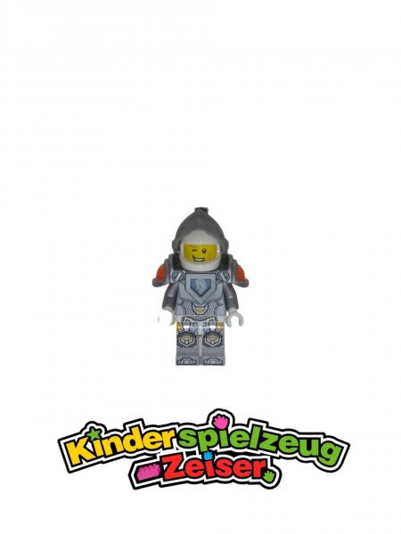 LEGO Figur Minifigur Minifigures NEXO KNIGHTS Lance Flat Silver Visor nex001