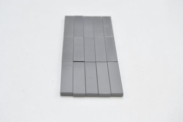 LEGO 15 x Fliese Kachel glatt neues dunkelgrau Dark Bluish Gray Tile 1x4 2431