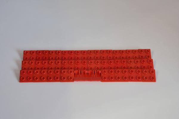 LEGO 30 x Scharnierplatte rot Red Hinge Brick 2x2 Top Plate 6134