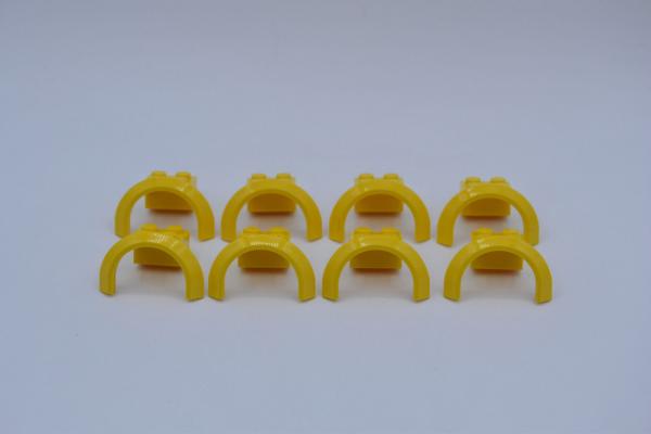 LEGO 8 x Radkasten gelb Yellow Vehicle Mudguard 4x2 1/2x1 2/3 Arch Round 50745