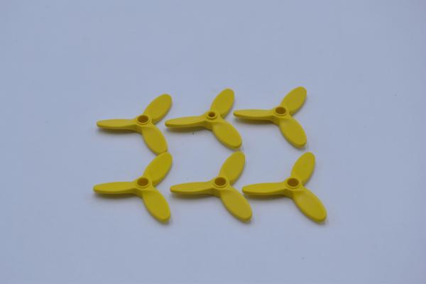 LEGO 6 x Propeller Rotor 3 BlÃ¤tter gelb Yellow Lego Propeller 3 Blade 4617
