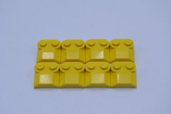 LEGO 8 x Motorhaube gelb Yellow Slope Curved 2x2x2/3 Two Studs Curved Side 41855