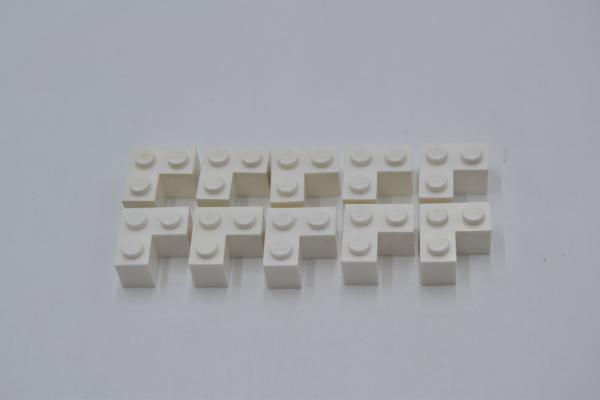 LEGO 10 x Eckstein Basisstein Winkel weiÃŸ White Brick 2x2 Corner 2357 