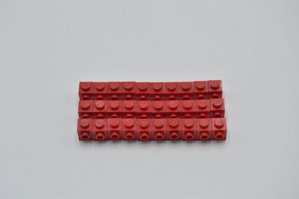 LEGO 30 x Headlight red Rot Brick Modified 1x1 Stud on 1 Side 87087 