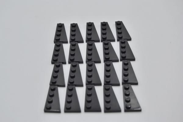 LEGO 20 x FlÃ¼gelplatte rechts schwarz Black Wedge Plate 4x2 Right 41769