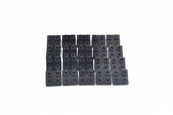 LEGO 20 x Winkelplatte 90Â° schwarz Black Bracket 1x2 2x2 44728 6117973