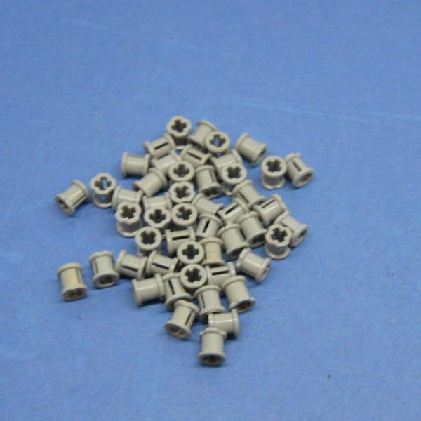 LEGO 50 x Technik Stopper Verbinder althell grau Light Gray Technic Bush 3713