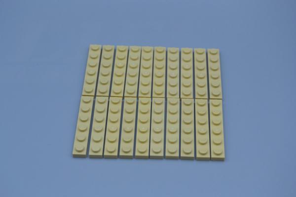 LEGO 20 x Basisplatte 1x6 beige tan basic plate 3666 4124067