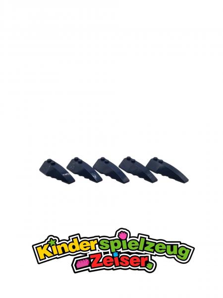 LEGO 5 x Keilstein schrÃ¤g rechts dunkelblau Dark Blue Wedge 6x2 Right 41747