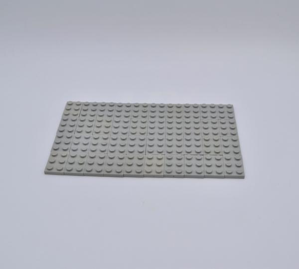 LEGO 40 x Basisplatte Bauplatte althell grau Light Gray Basic Plate 2x3 3021