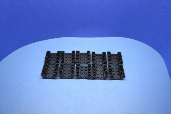 LEGO 10 x Dachstein schwarz Black Slope Inverted 45 4x4 Double 4854