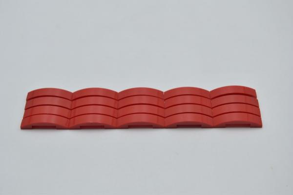 LEGO 20 x Dachstein Bogen rot Red Slope Curved 4x1 Double 93273