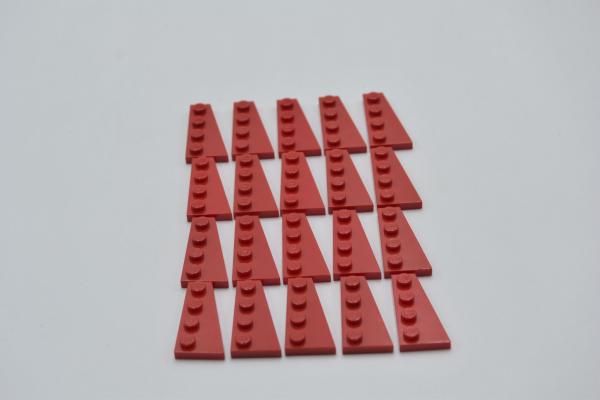 LEGO 20 x FlÃ¼gelplatte rechts rot Red Wedge Plate 4x2 Right 41769