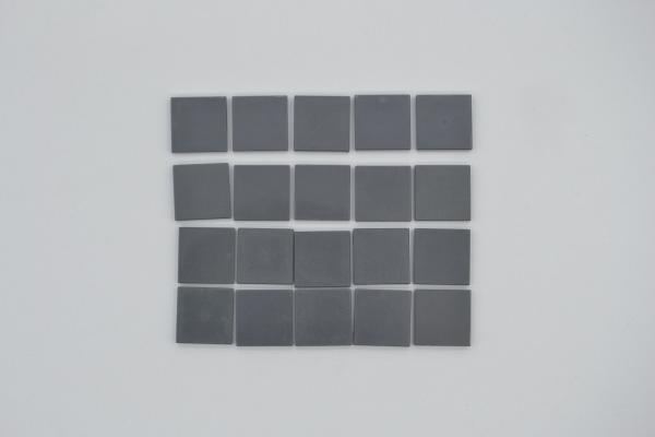 LEGO 20 x Fliese Kachel neues dunkelgrau Dark Bluish Gray Tile 2x2 3068b