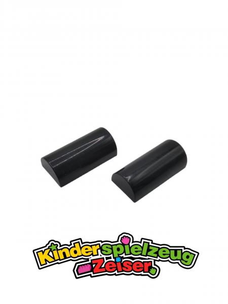 LEGO 2 x Rundstein abgerundet schwarz Black Brick 2x4 Curved Top Double 6192