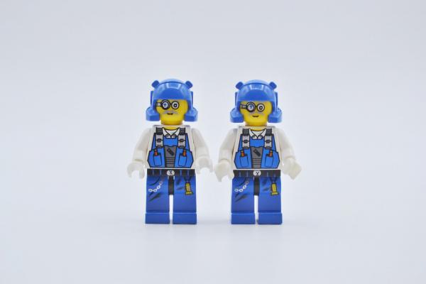 LEGO 2 x Figur Minifigur Minifigures Power Miners Power Miner - Brains pm007