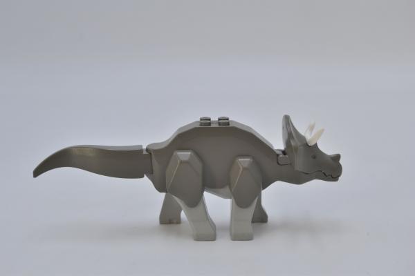 LEGO Dinosaurier alt dunkelgrau Dark Gray Dinosaur Triceratops Horns Tricera02