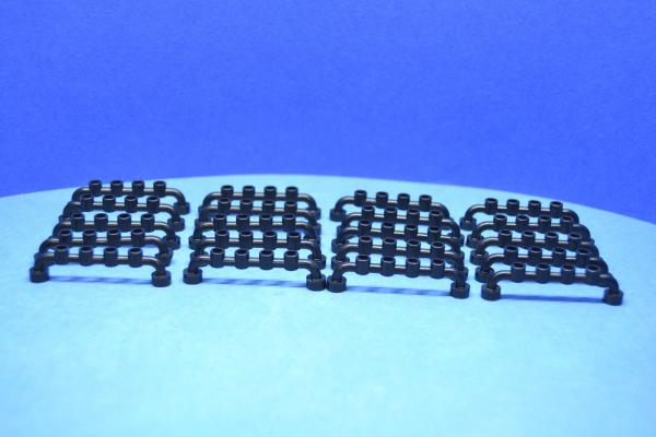 LEGO 20 x Zaun ZÃ¤une 1x6 schwarz Black Bar 1x6 with Hollow Studs 6140