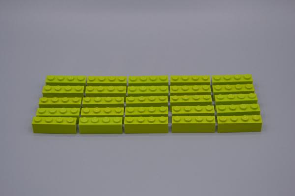 LEGO 25 x Basisstein Baustein Grundbaustein lindgrÃ¼n Lime Basic Brick 1x4 3010