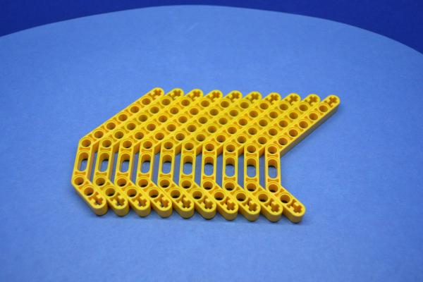 LEGO 10 x Technik Liftarm gebogen 45° dick 1x11 gelb 32009 411199 technic 