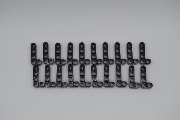 LEGO 20 x Technik Liftarm 90° dick 2x4 schwarz black technic angular beam 32140