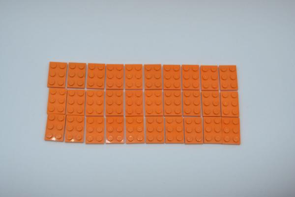 LEGO 30 x Basisplatte 2x3 orange orange basic plate 3021