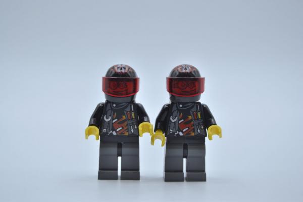 LEGO 2 x Figur Minifigur World Racers wr024 Backyard Blaster 3 aus Set 8898