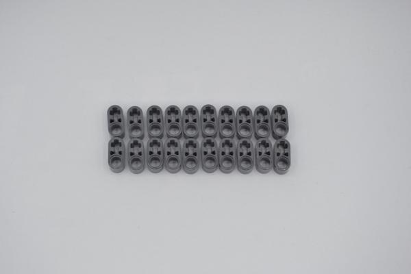 LEGO 20 x Liftarm neues dunkelgrau Dark Bluish Gray Technic 1x2 Thick 60483