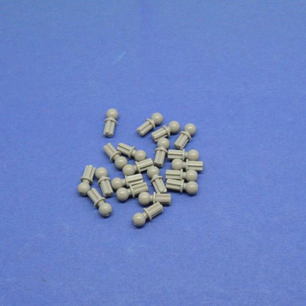 LEGO 20 x Verbinder Kreuzpin Kugelkopf althell Light Gray Technic Pin 6628 